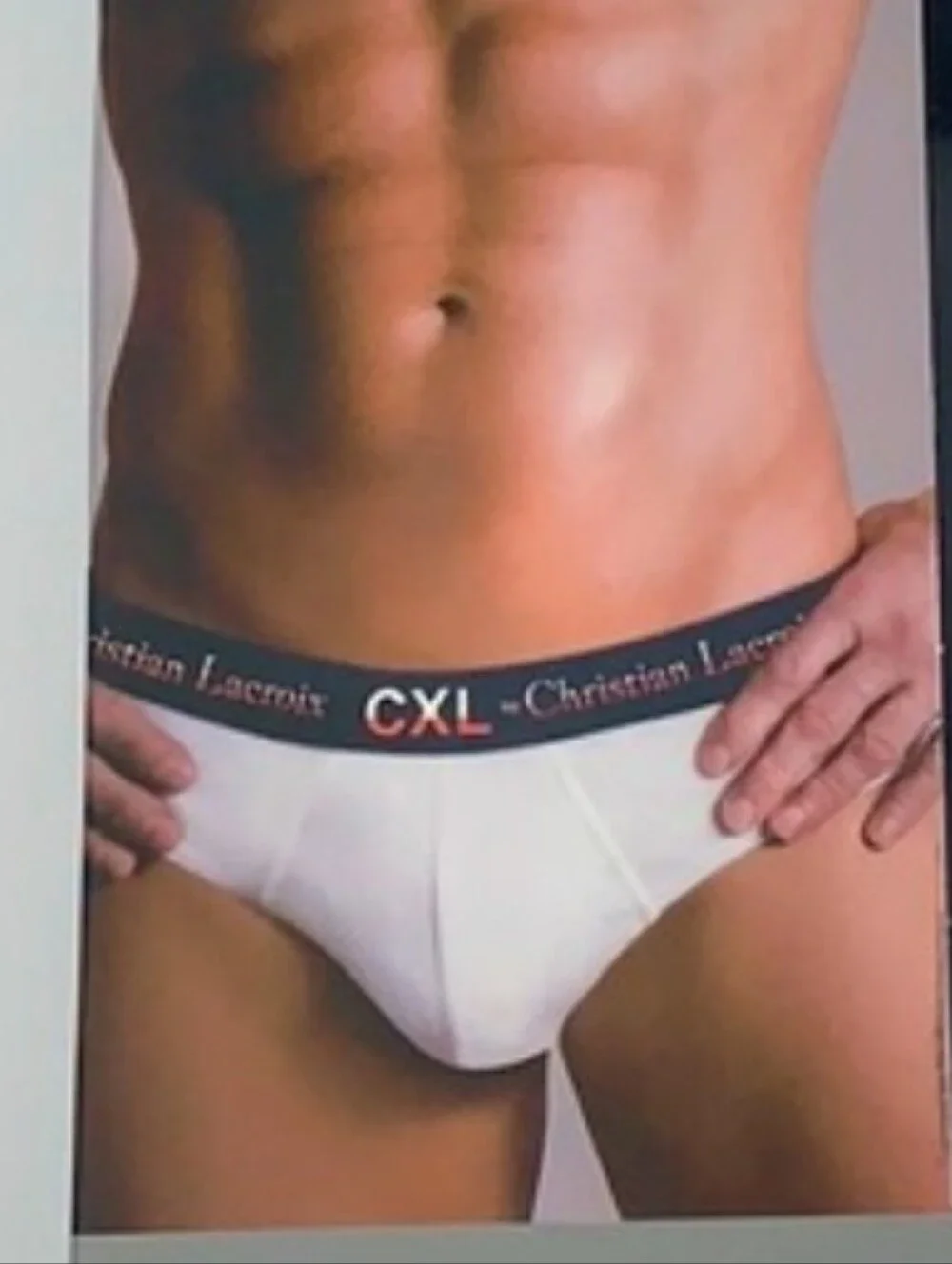 CXL BY CHRISTIAN LACROIX RED STRETCH BRIEF CONTOUR POUCH LARGE NWOB